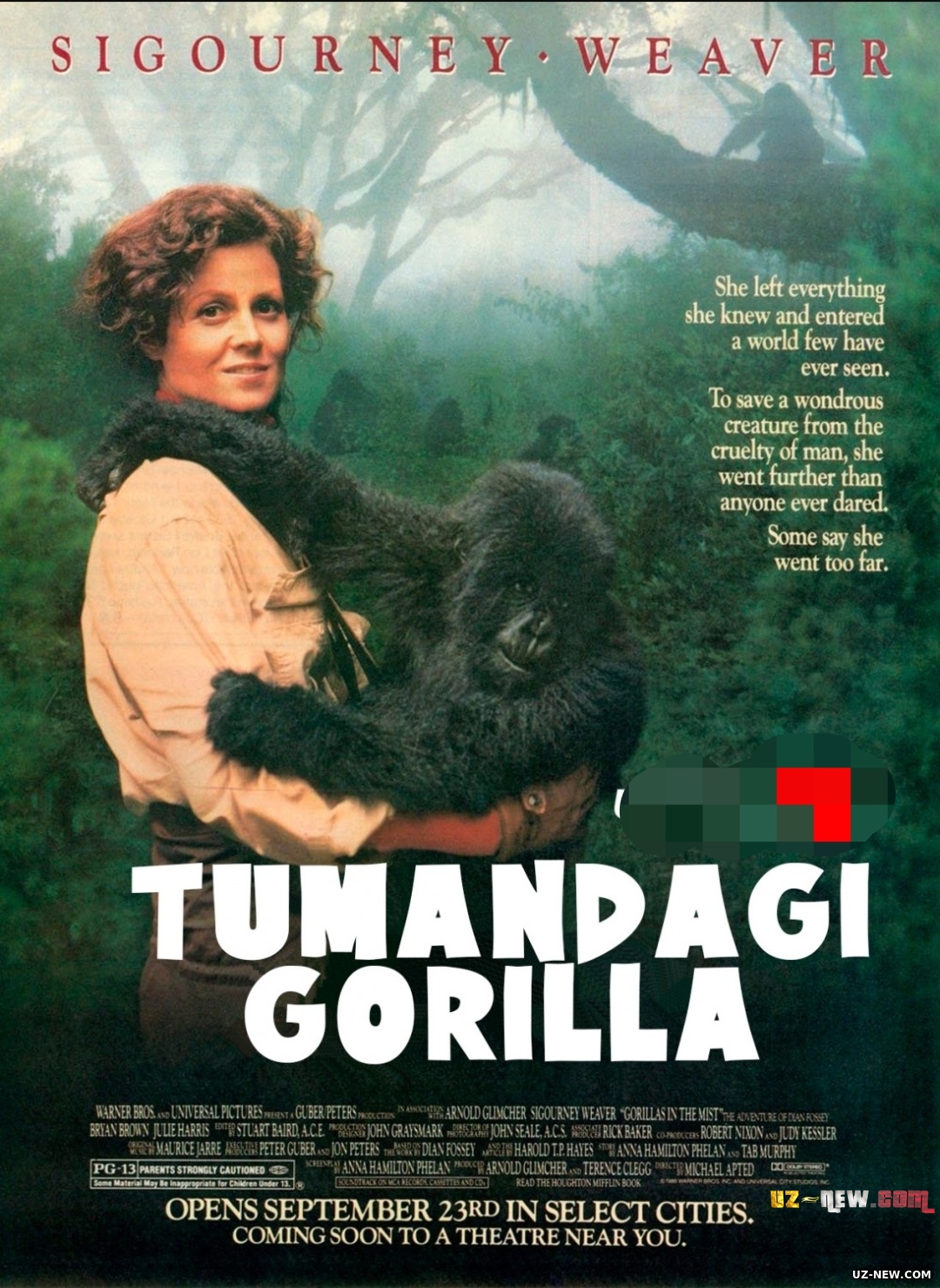 Tumandagi Gorilla Uzbek tilida O'zbekcha tarjima kino 1988