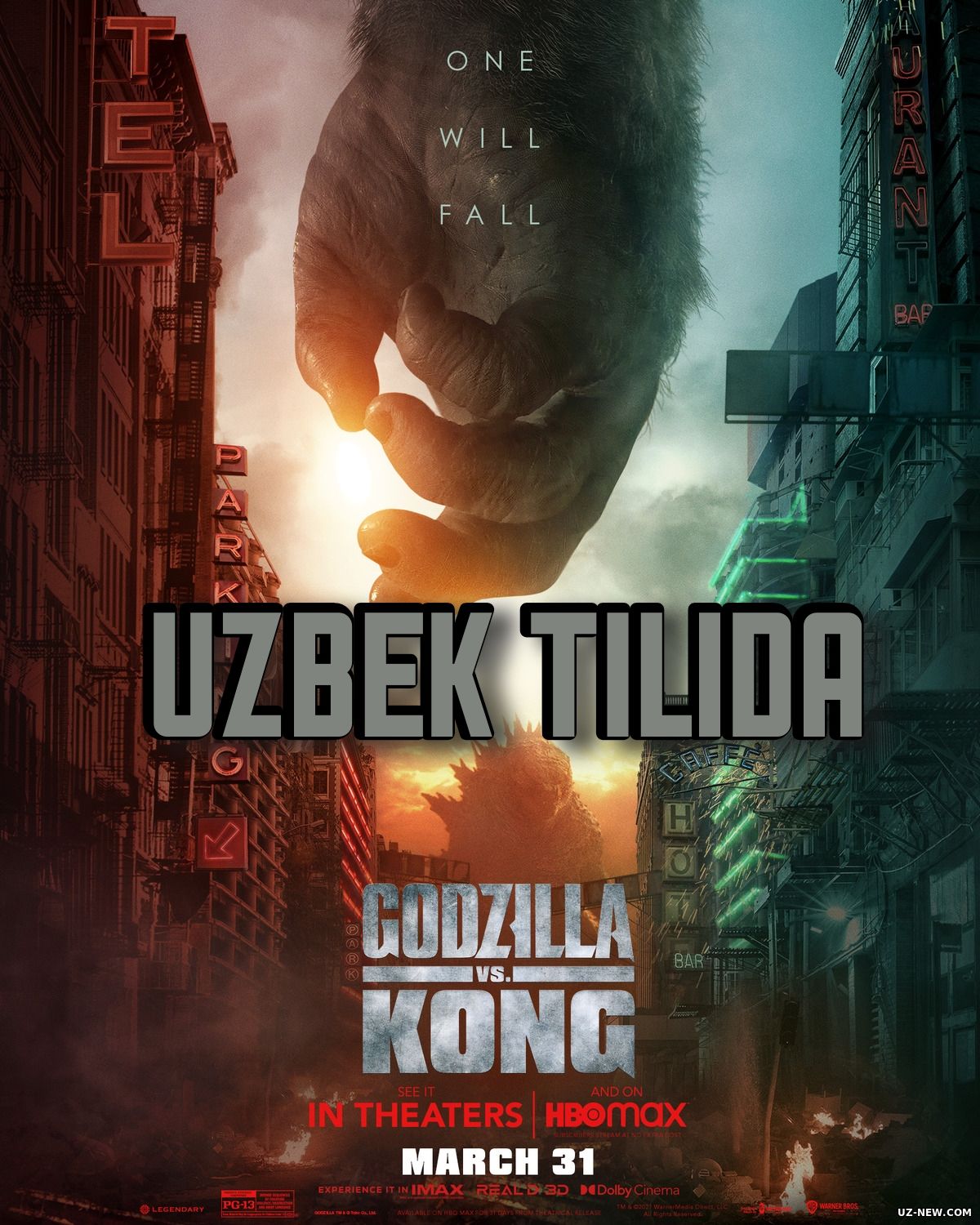 Godzilla konga qarshi / Годзилла против конг (Uzbek tilida) 2022